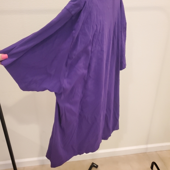 Halloween Trick or Treat 🎃 Bright purple jack o lantern and bat Tee 💜 - Picture 4 of 5